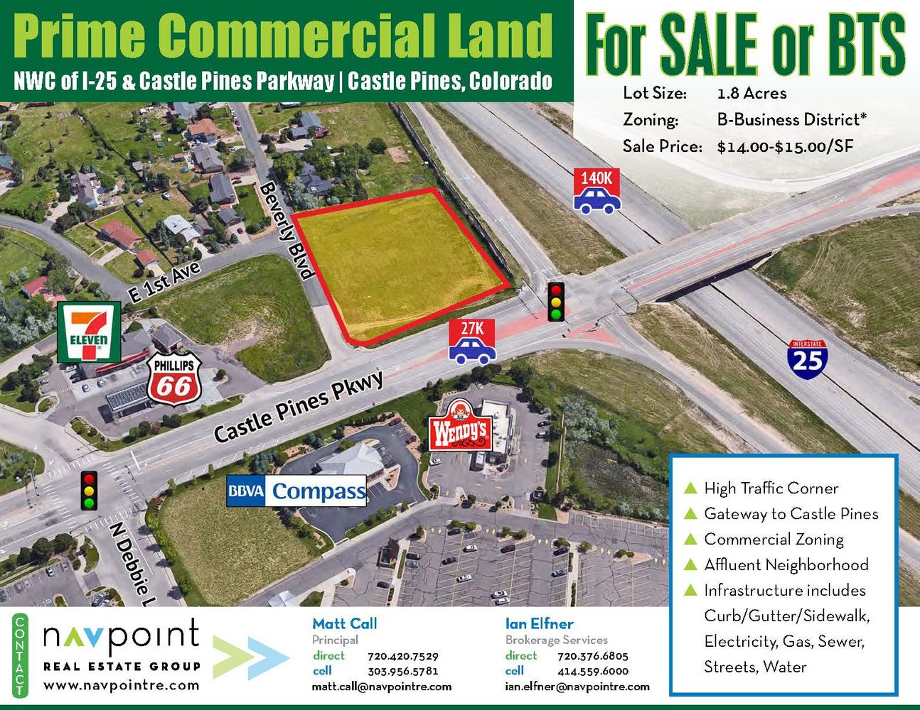 NWC I-25 & Castle Pines Parkway: NWC I-25 & Castle Pines Parkway, Castle Rock, CO 80108
